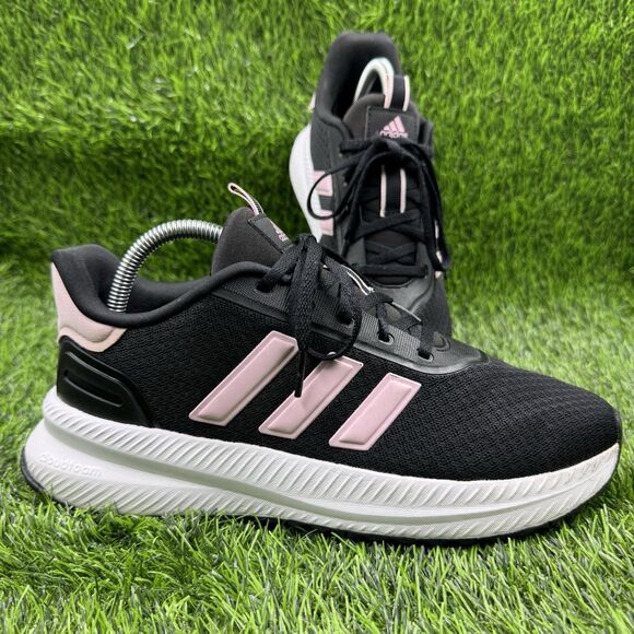 adidas Women's Black and Pink Sneakers - Picture 1 of 14
